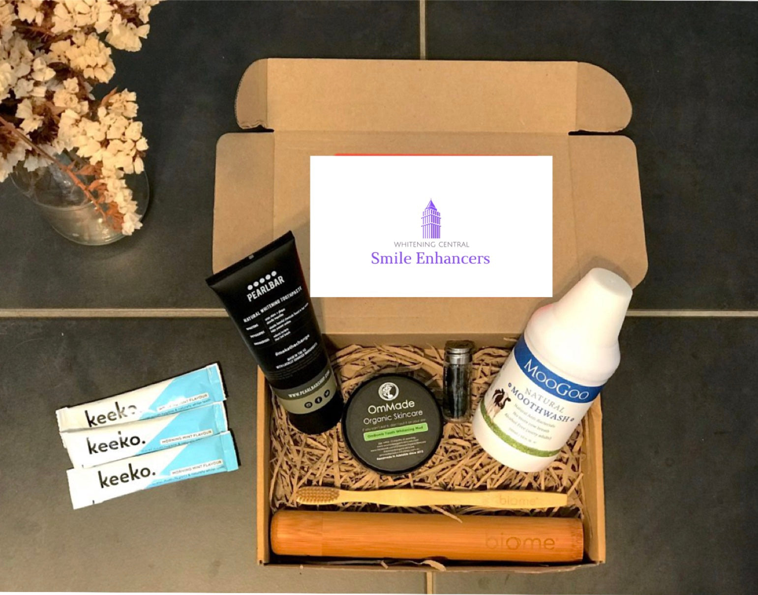 Smile Enhancer Oral Care Subscription Box.